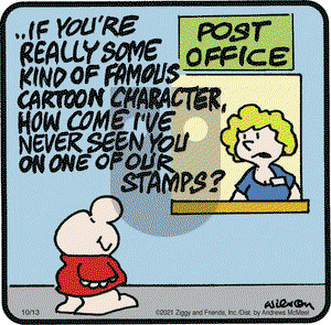 Ziggy on Wednesday October 13, 2021 Comic Strip