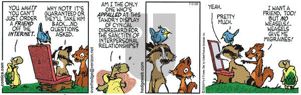 Over the Hedge on Wednesday July 2, 2008 Comic Strip