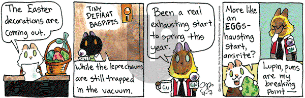 Breaking Cat News on Monday April 7, 2025 Comic Strip
