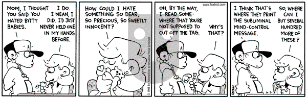 FoxTrot on Tuesday June 2, 1998 Comic Strip