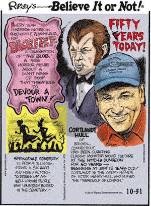 Ripley's Believe It or Not on Monday October 31, 2016 Comic Strip
