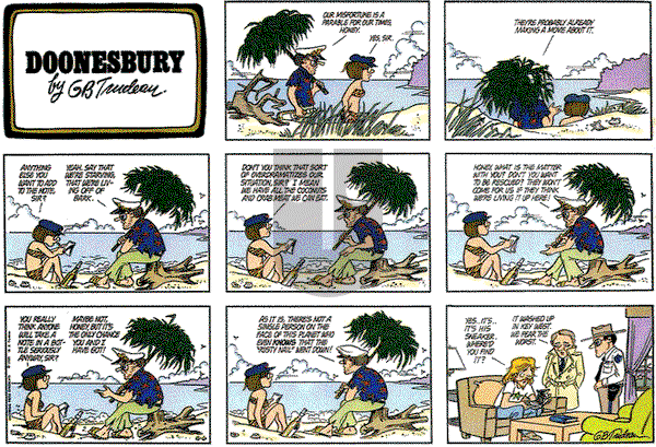 Doonesbury on Sunday June 6, 1982 Comic Strip
