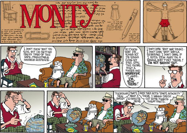 Monty on Sunday December 6, 2015 Comic Strip