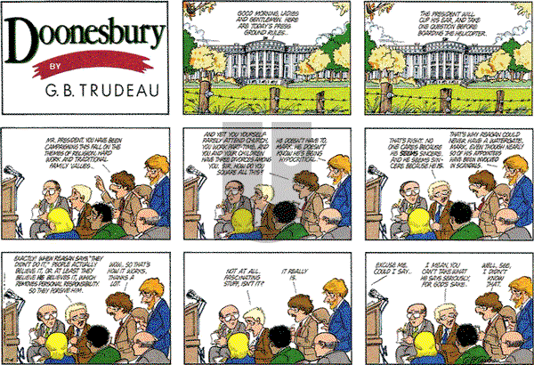 Doonesbury on Sunday November 4, 1984 Comic Strip