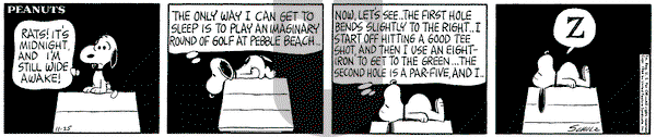 Peanuts on Wednesday November 25, 1964 Comic Strip