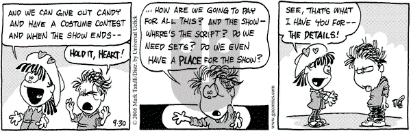 Heart of the City on Friday September 30, 2016 Comic Strip