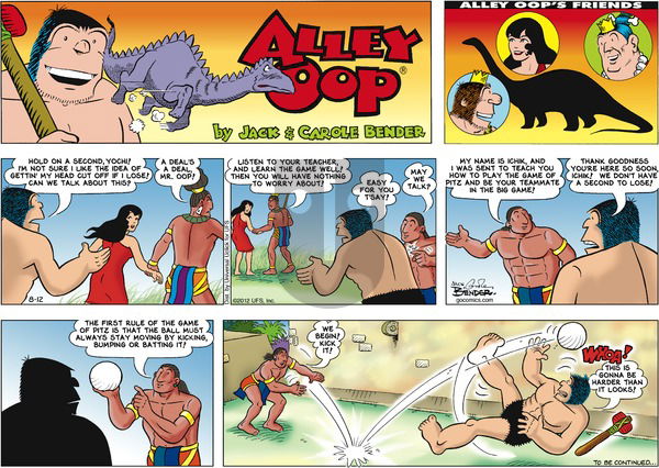 Alley Oop on Sunday August 12, 2012 Comic Strip