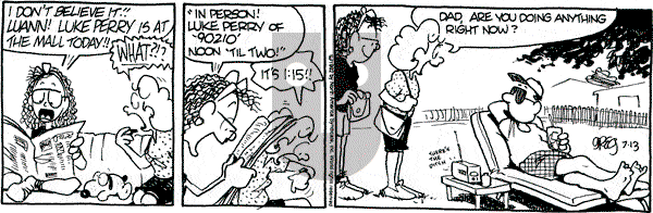 Luann on Monday July 13, 1992 Comic Strip