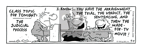 Frank and Ernest on Friday September 9, 1994 Comic Strip