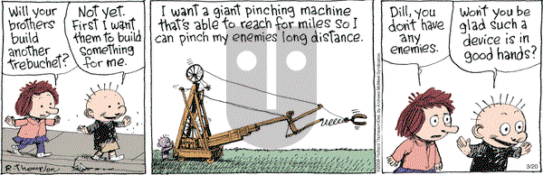Cul de Sac on Tuesday March 20, 2018 Comic Strip