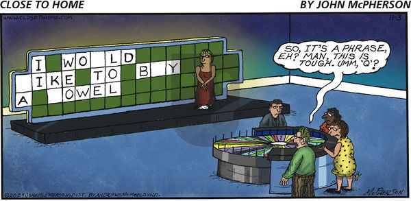 Close to Home on Sunday November 3, 2024 Comic Strip