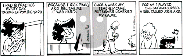 Arlo and Janis on Monday April 28, 1997 Comic Strip
