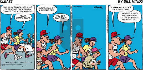 Cleats on Sunday April 17, 2005 Comic Strip