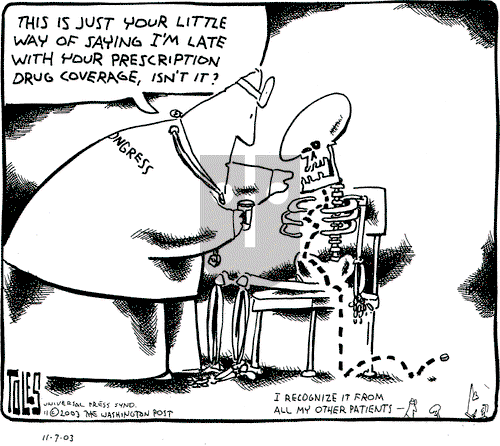 Tom Toles on Friday November 7, 2003 Comic Strip