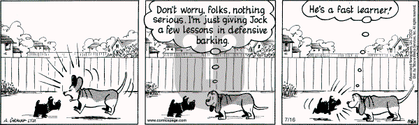 Fred Basset on Tuesday July 16, 2002 Comic Strip