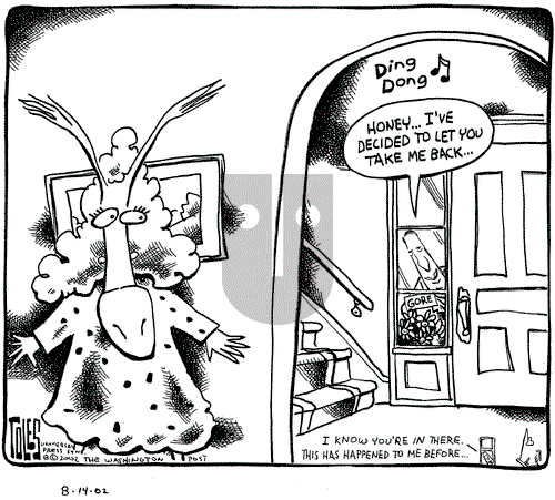 Tom Toles on Wednesday August 14, 2002 Comic Strip