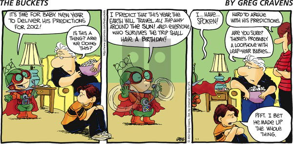 The Buckets on Sunday January 1, 2012 Comic Strip