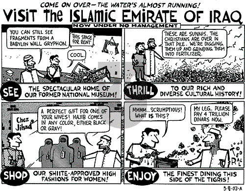 Ted Rall on Saturday May 10, 2003 Comic Strip