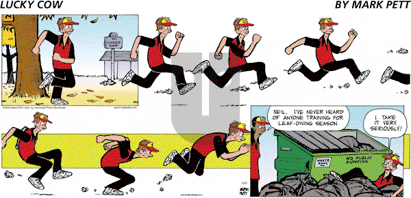 Lucky Cow on Sunday October 3, 2004 Comic Strip