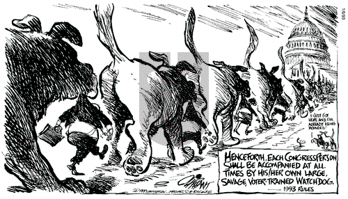 Pat Oliphant on Wednesday January 6, 1993 Comic Strip