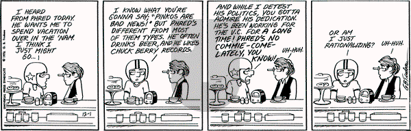 Doonesbury on Friday December 1, 1972 Comic Strip