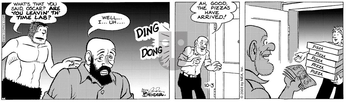 Alley Oop - Friday October 3, 2003 Comic Strip