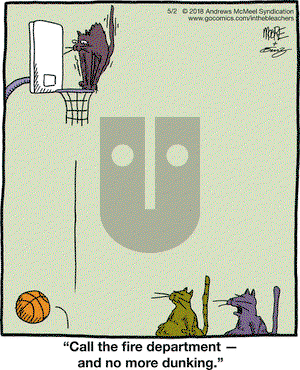 In the Bleachers on Wednesday May 2, 2018 Comic Strip