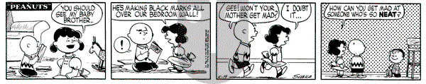 Peanuts on Tuesday April 19, 1955 Comic Strip