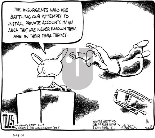 Tom Toles on Sunday June 19, 2005 Comic Strip