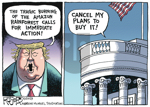 Rob Rogers on Tuesday August 27, 2019 Comic Strip