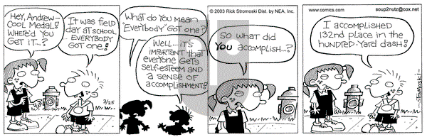 Soup to Nutz - Old on Tuesday March 25, 2003 Comic Strip