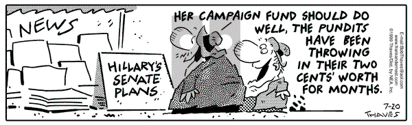 Frank and Ernest on Tuesday July 20, 1999 Comic Strip