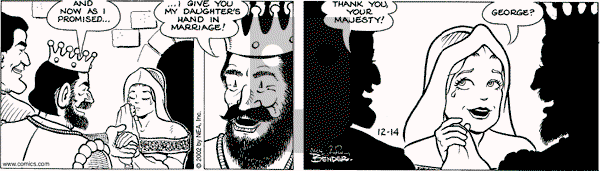 Alley Oop on Saturday December 14, 2002 Comic Strip