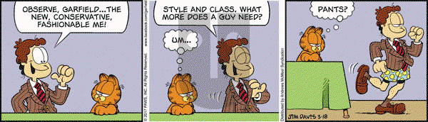 Garfield on Saturday March 18, 2017 Comic Strip