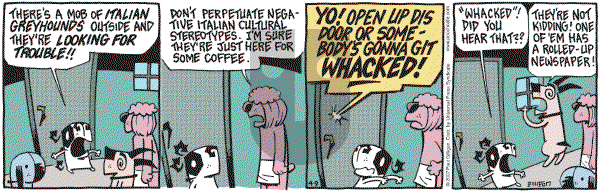 Pooch Cafe on Monday April 9, 2007 Comic Strip