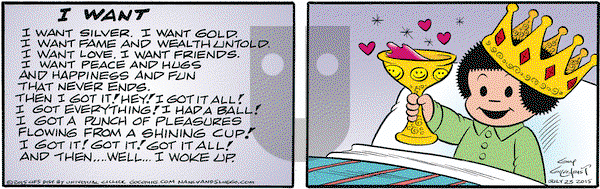 Nancy on Thursday July 23, 2015 Comic Strip