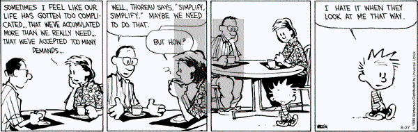 Calvin and Hobbes on Wednesday August 27, 2014 Comic Strip