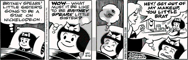Nancy on Friday November 8, 2002 Comic Strip