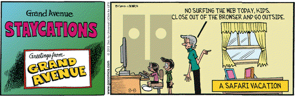 Grand Avenue on Thursday August 8, 2013 Comic Strip
