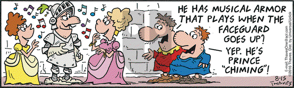 Frank and Ernest on Monday August 15, 2016 Comic Strip
