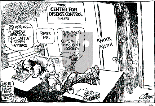 Pat Oliphant on Wednesday October 24, 2001 Comic Strip