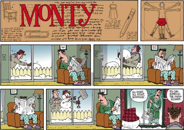 Monty on Sunday February 19, 2012 Comic Strip