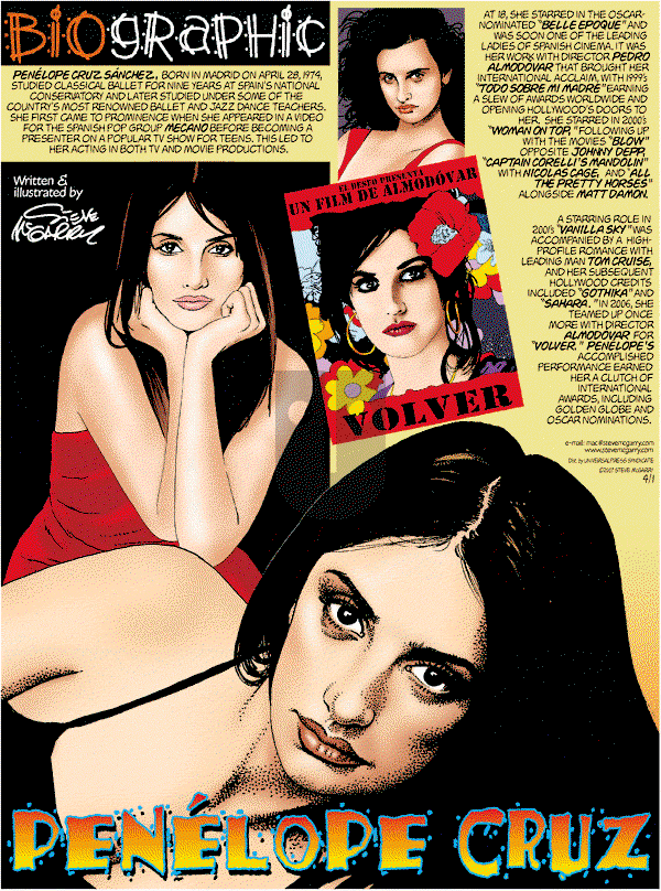 Biographic on Sunday April 1, 2007 Comic Strip