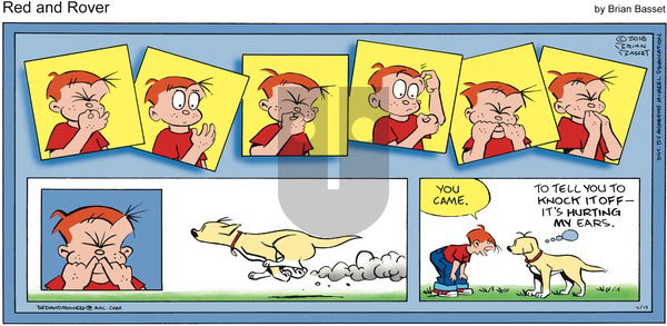 Red and Rover on Sunday April 15, 2018 Comic Strip