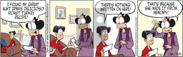 Baldo on Tuesday November 20, 2012 Comic Strip