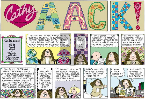 Cathy Classics on Sunday April 1, 2012 Comic Strip