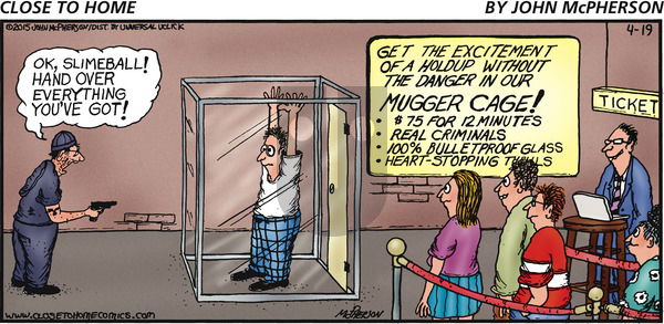 Close to Home on Sunday April 19, 2015 Comic Strip
