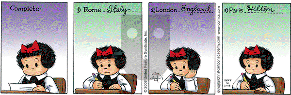 Nancy on Friday September 12, 2008 Comic Strip