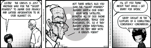 The Boondocks on Friday January 25, 2008 Comic Strip