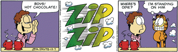 Garfield - Saturday December 7, 2002 Comic Strip